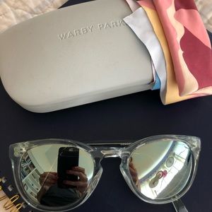 Warby Parker reflective sunglasses